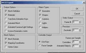 ASE EXPORT OPTIONS IN MAX